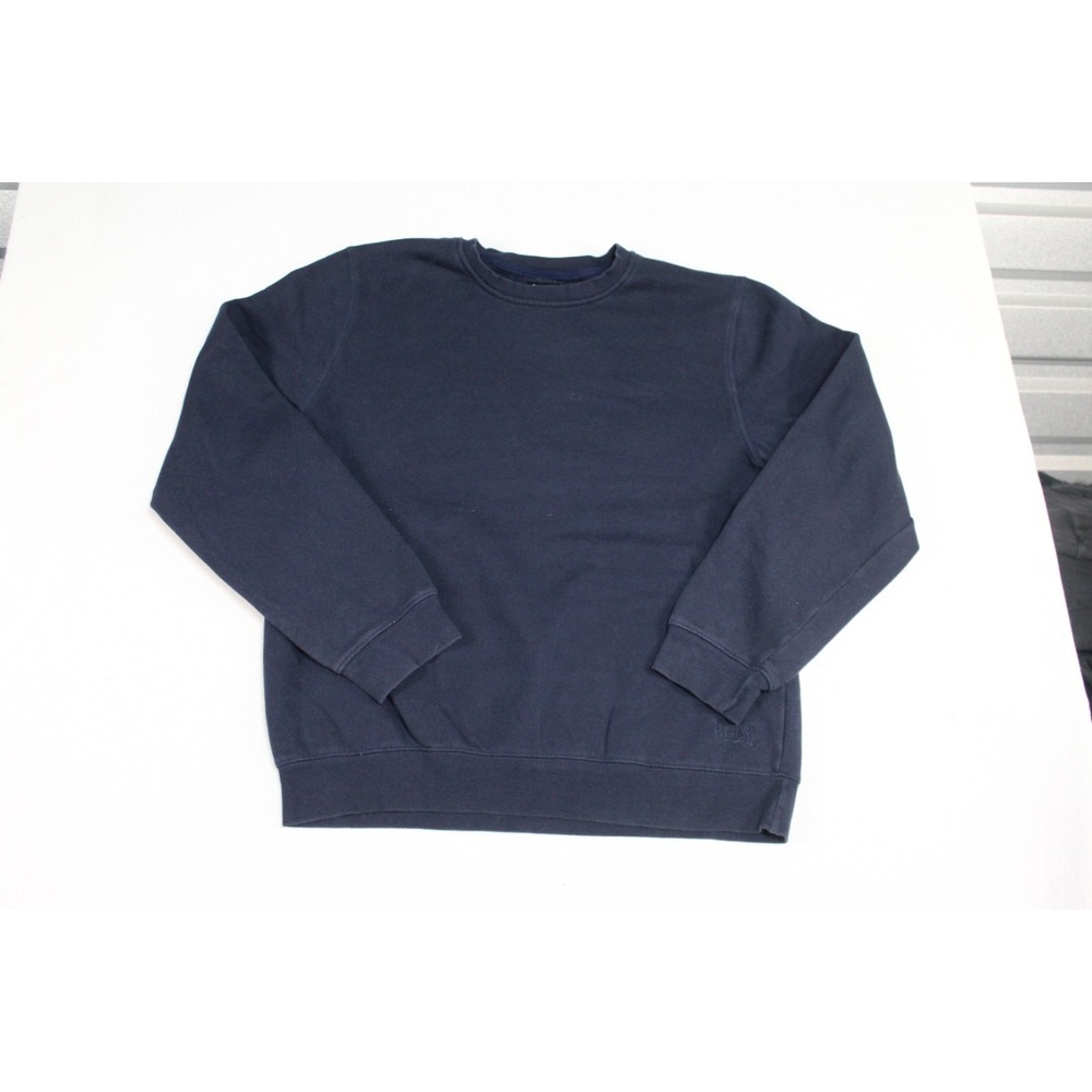 Everlast Sport Sweater Mens Large Blue Excellent Crew Neck Fleece Pullover